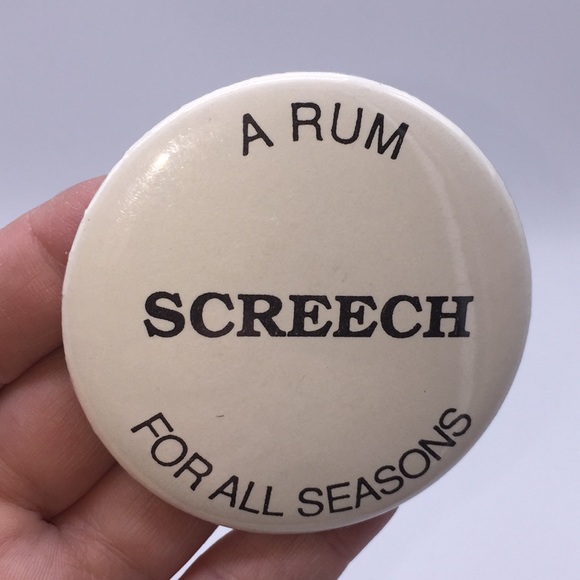 Screech- A Rum For All Seasons Advertising Pinback - Picture 4 of 5